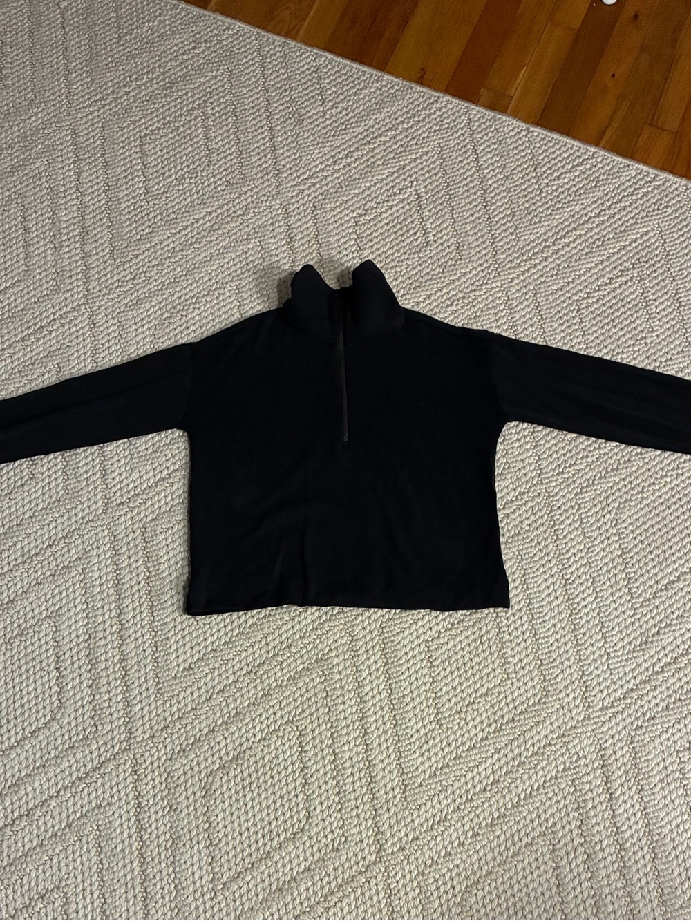 Black Seasoft Pullover Half-Zip Sweatshirt